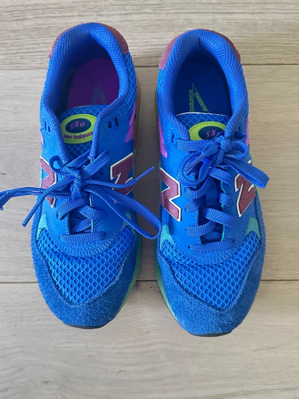New Balance Kids Blue & Pink Sneakers